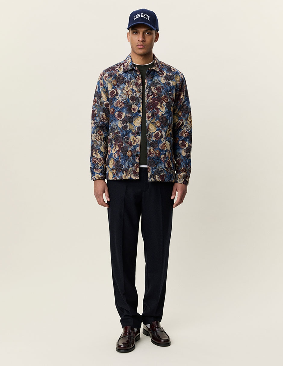 Sobrecamisa casual de algodón manga larga para hombre 3