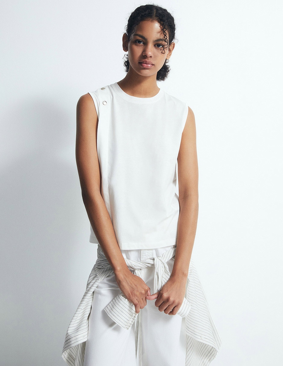 Playera cuello redondo para mujer Playera cuello redondo para mujer