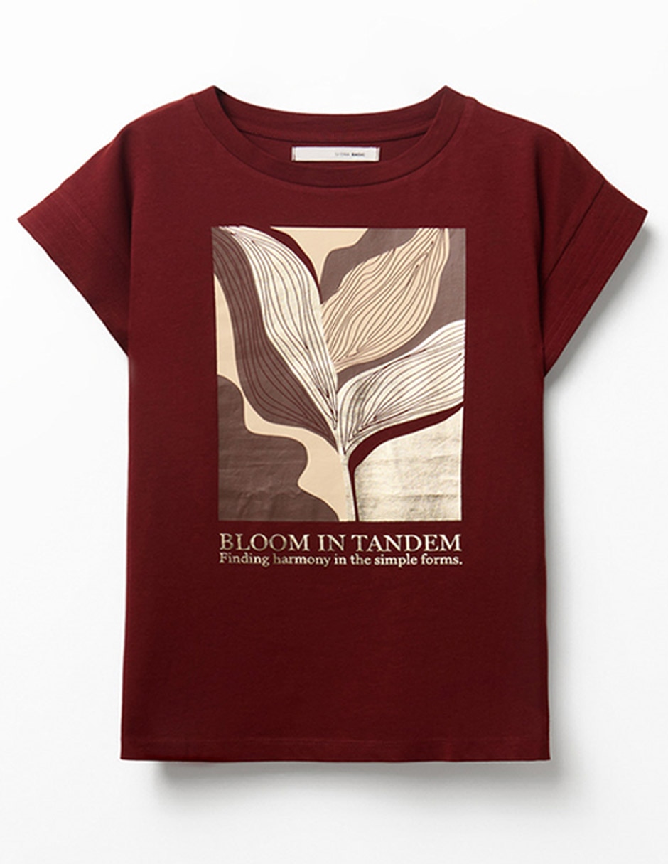 Playera manga corta cuello redondo para mujer 2