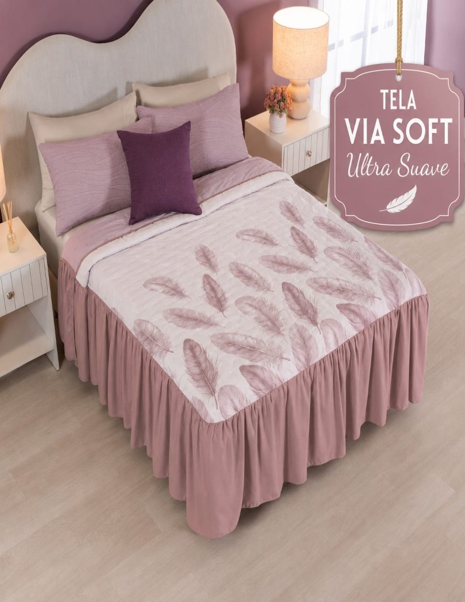 Set de colcha colcha 2 vistas con fundas 2