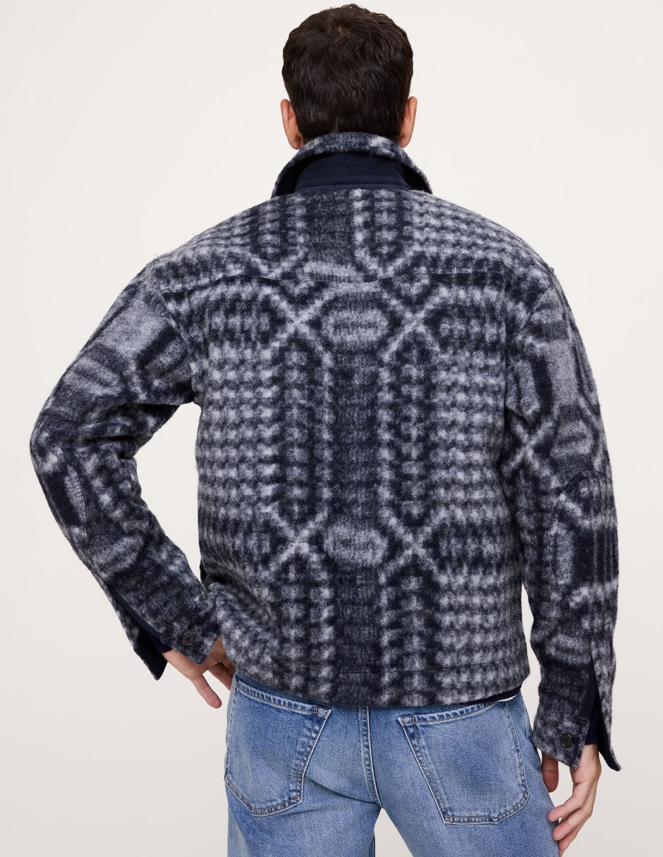 Chamarra casual con bolsillos para hombre 2