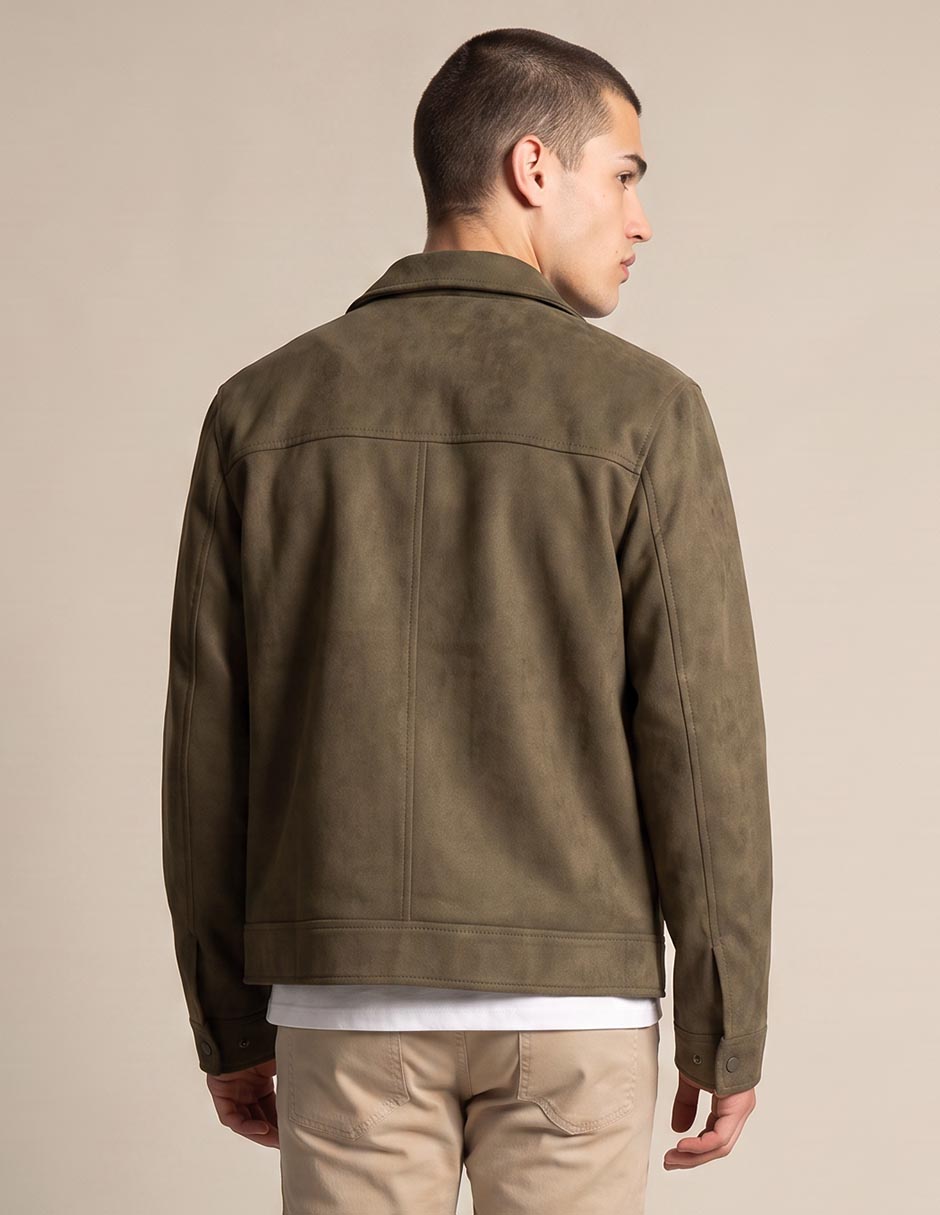 Chamarra casual con bolsillos para hombre 2