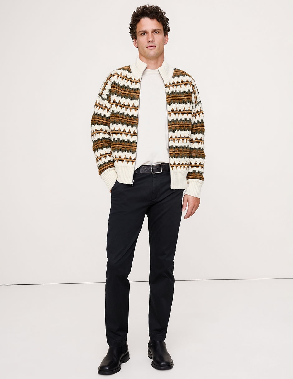 Pantalón casual slim de algodón para hombre