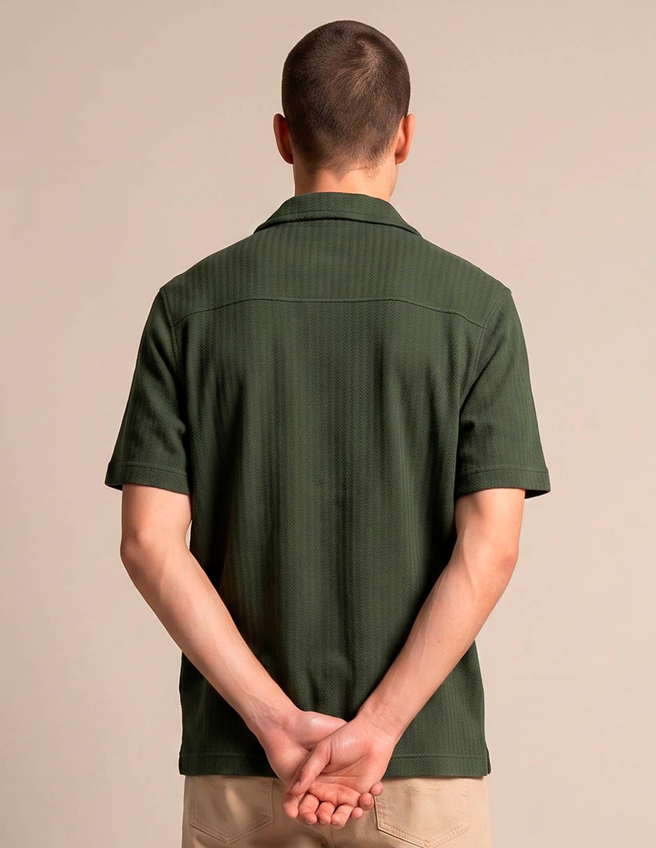 Camisa casual de algodón manga corta para hombre 2
