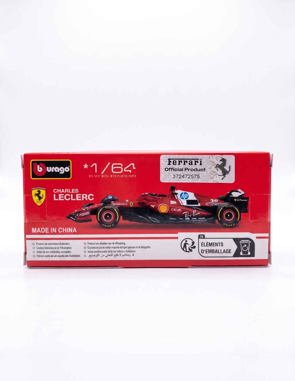 Vehiculo a escala 1:64 Charles Leclerc 2