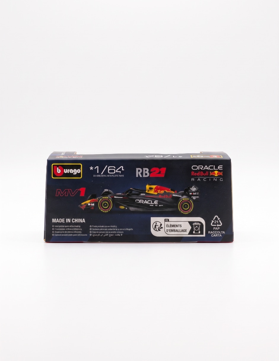 Vehiculo a escala 1:64 Rb 21 1 Max Verstappen 4