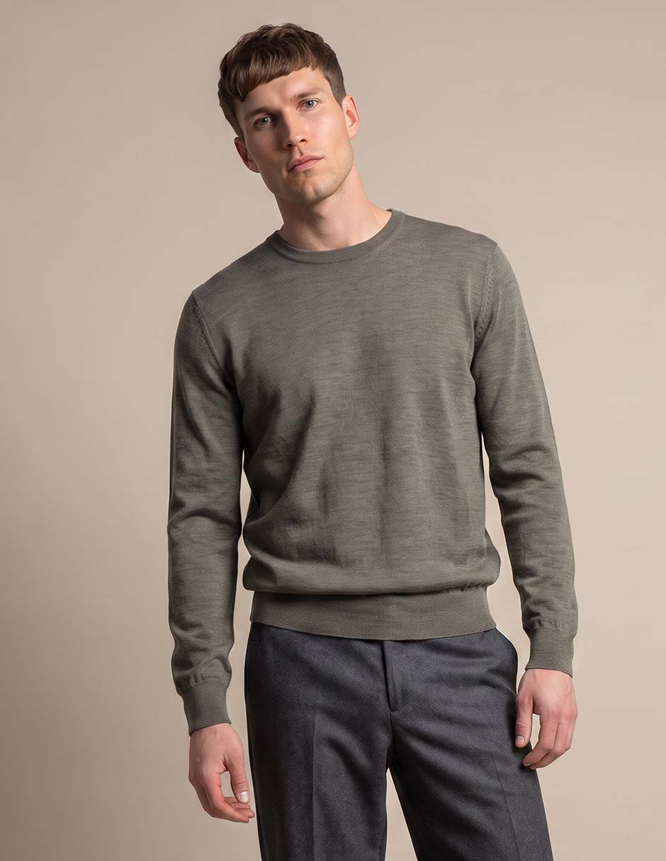 Suéter cuello redondo para hombre 1