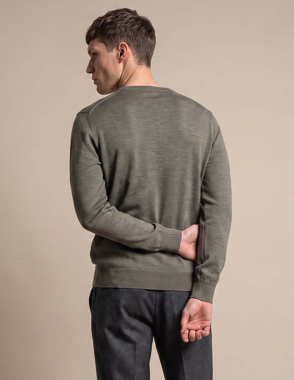Suéter cuello redondo para hombre 2