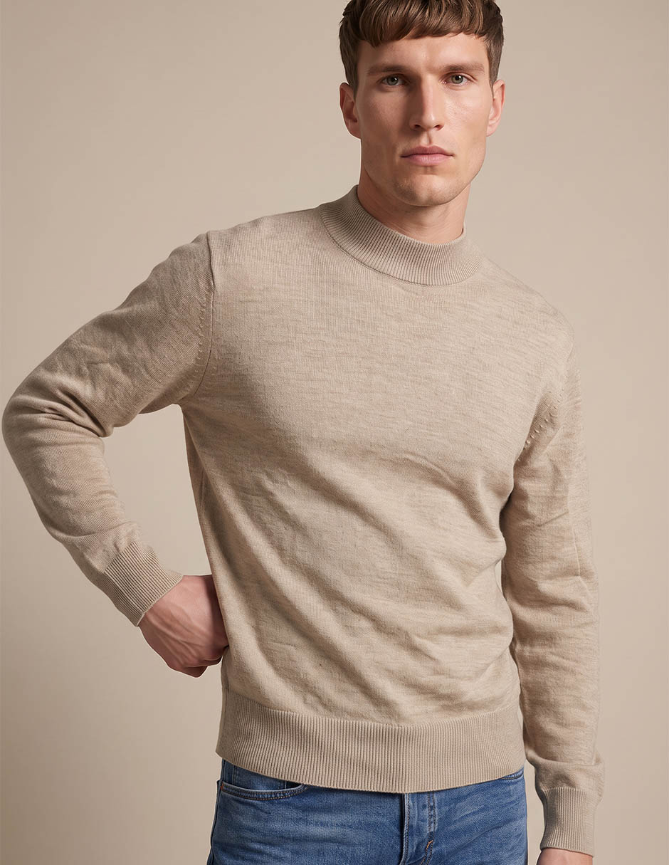 Suéter cuello redondo para hombre 4