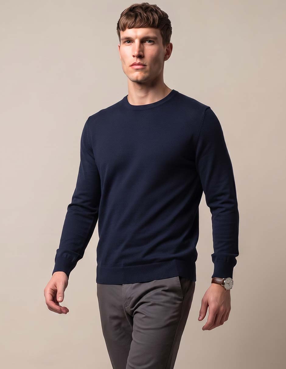 Suéter cuello redondo para hombre