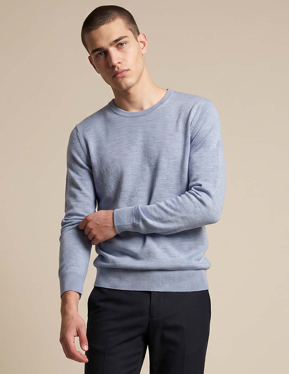 Suéter cuello redondo para hombre Suéter cuello redondo para hombre