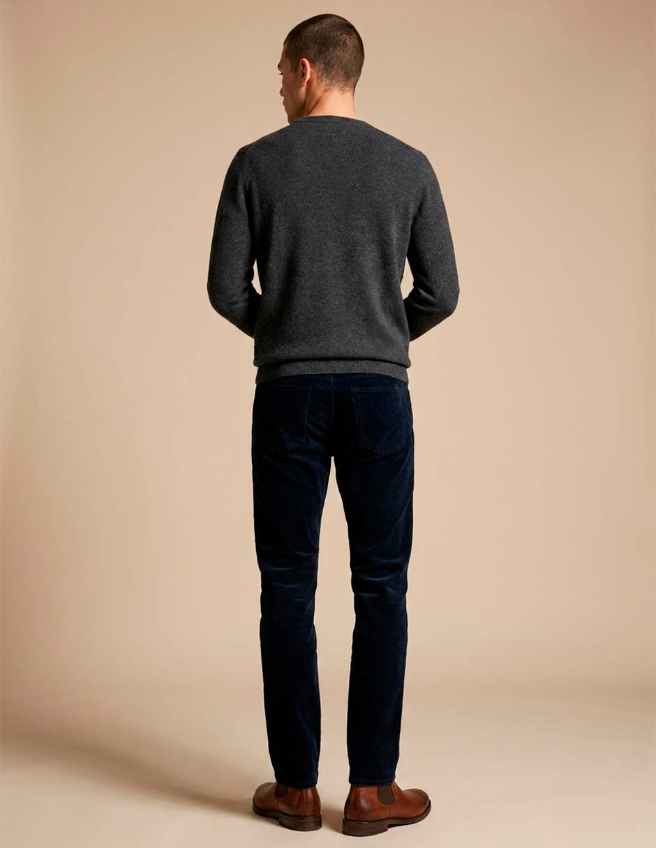 Pantalón slim de algodón para hombre