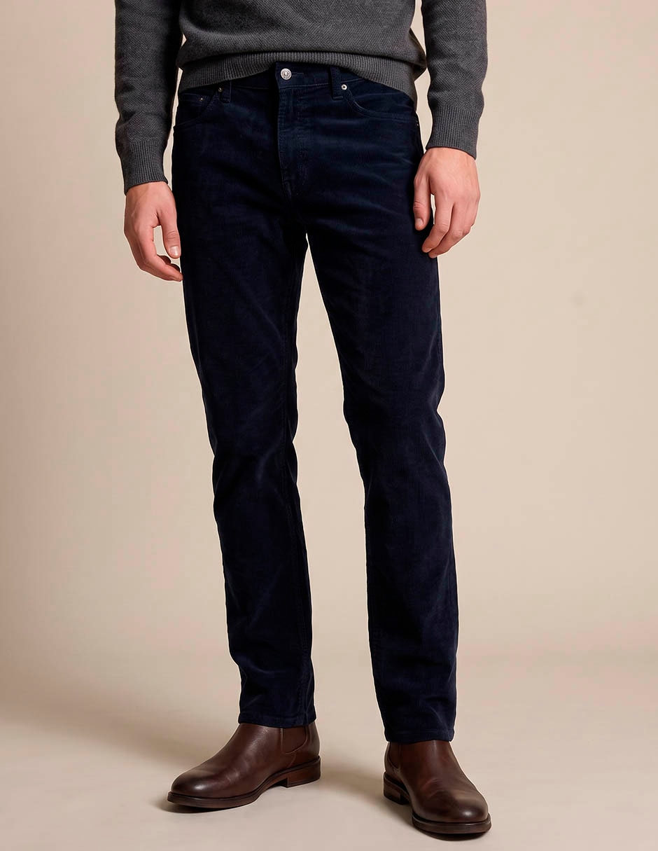 Pantalón slim de algodón para hombre