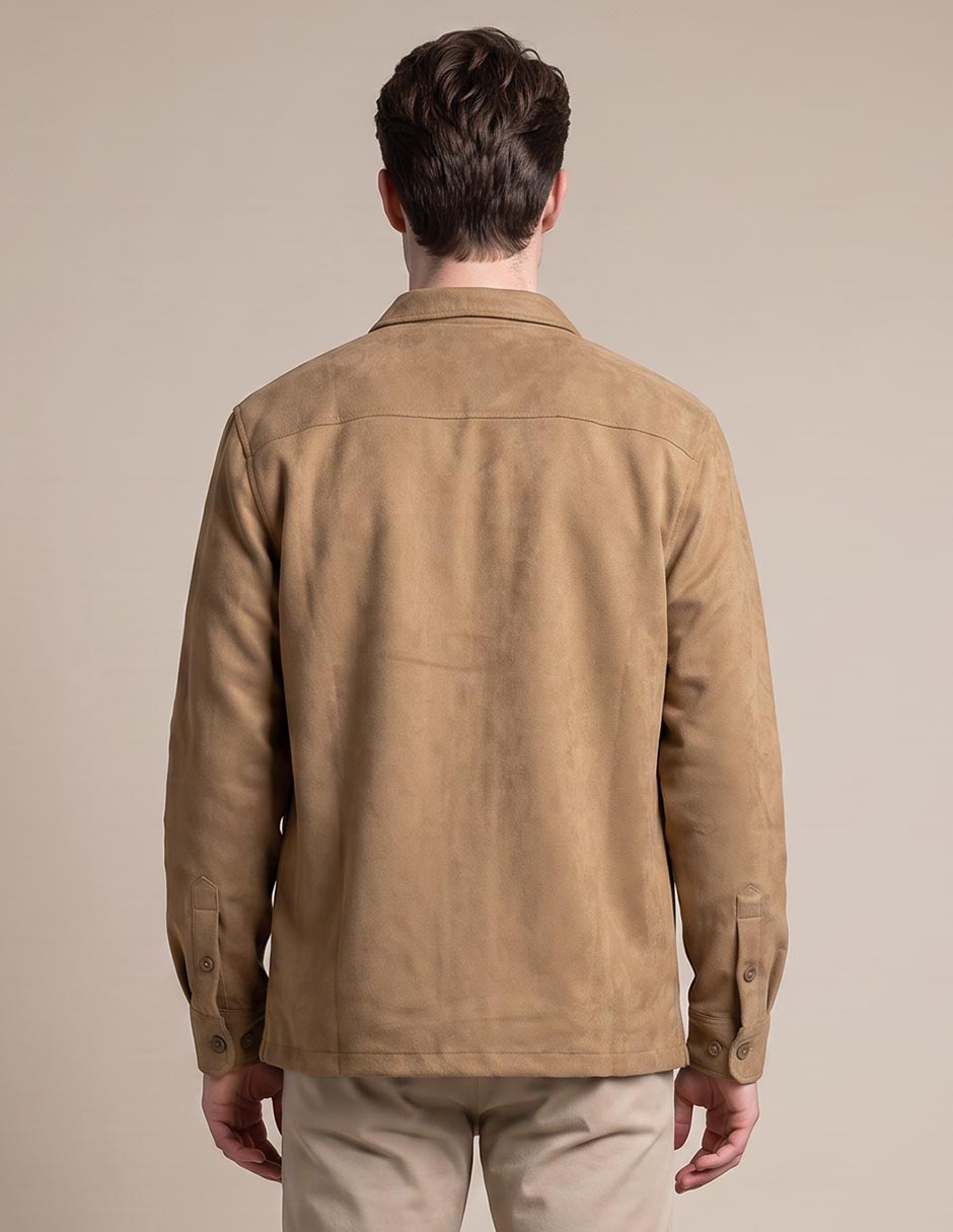 Sobrecamisa casual manga larga para hombre 2