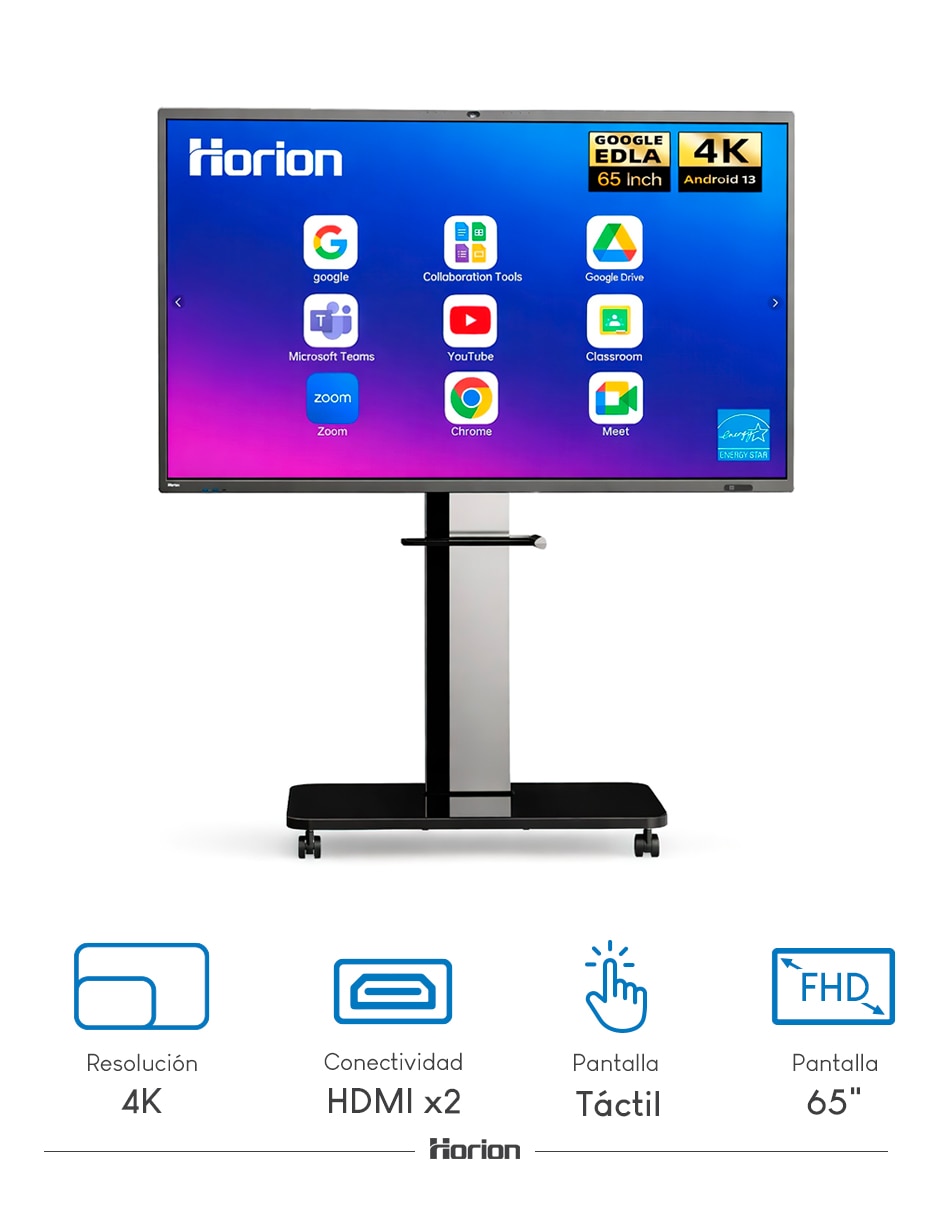 HORION Pantalla horion led de 4k/uhd 65m6aprov2 con con
