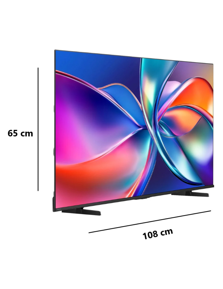 Pantalla smart tv hisense qled de 4k/uhd 43qd6qv con vidaa con ai picture