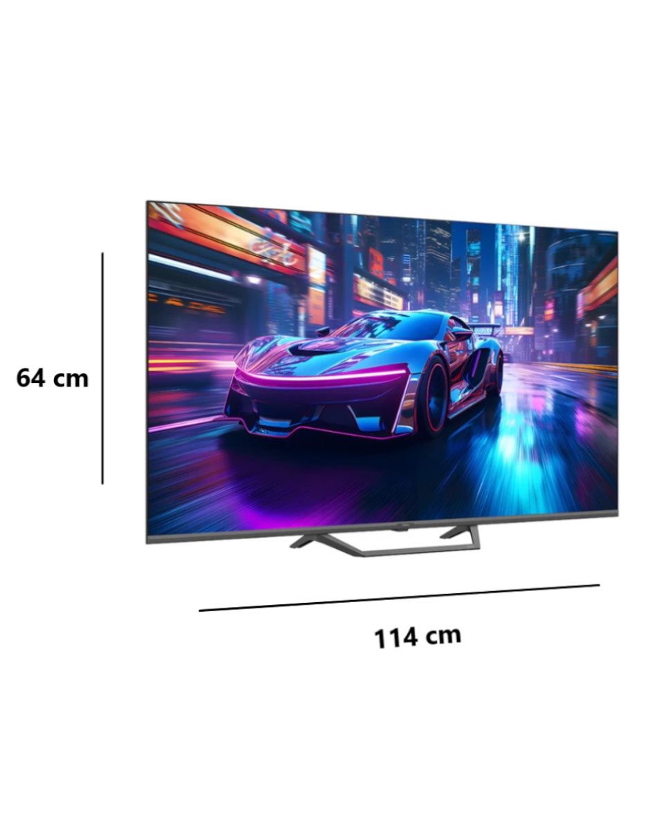 Pantalla smart tv haier qled de 4k/uhd h43s80fux con google tv con