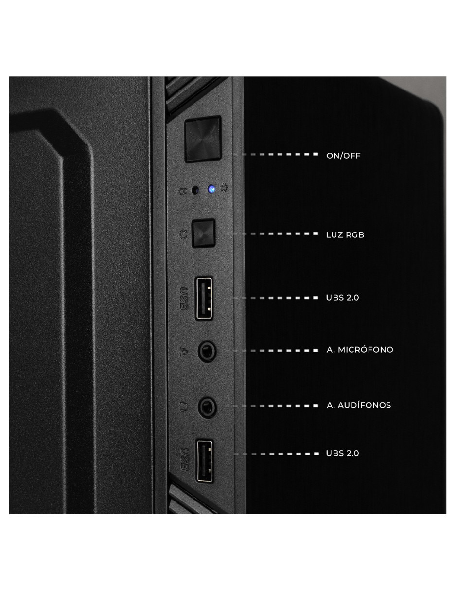 Computadora gamer xtaci516gbhd730mpb 23.8 pulgadas Full HD Intel core i5 Intel uhd graphics 730 16 GB RAM 500 GB SSD 4