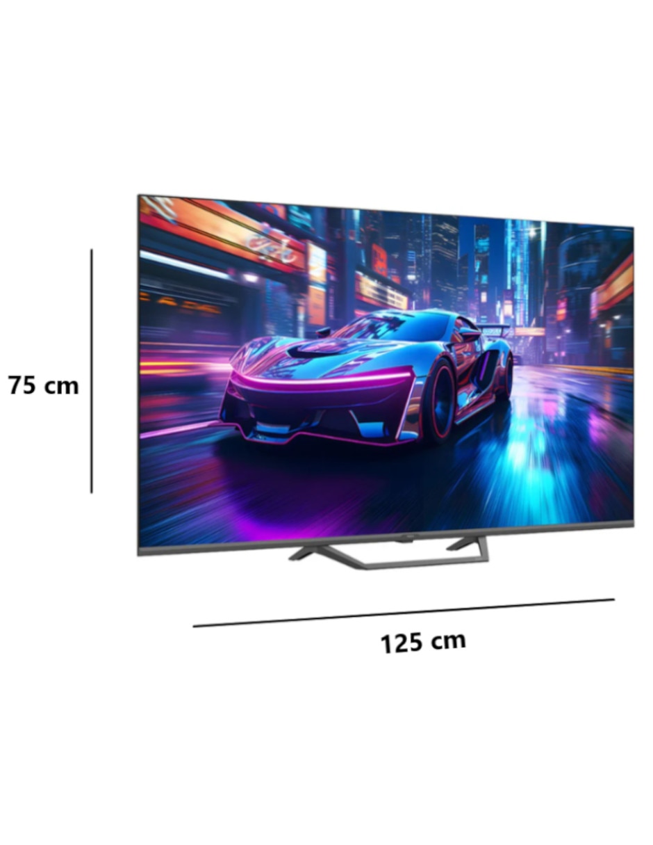 Pantalla smart tv haier qled de 4k/uhd h50s80fux con google tv con