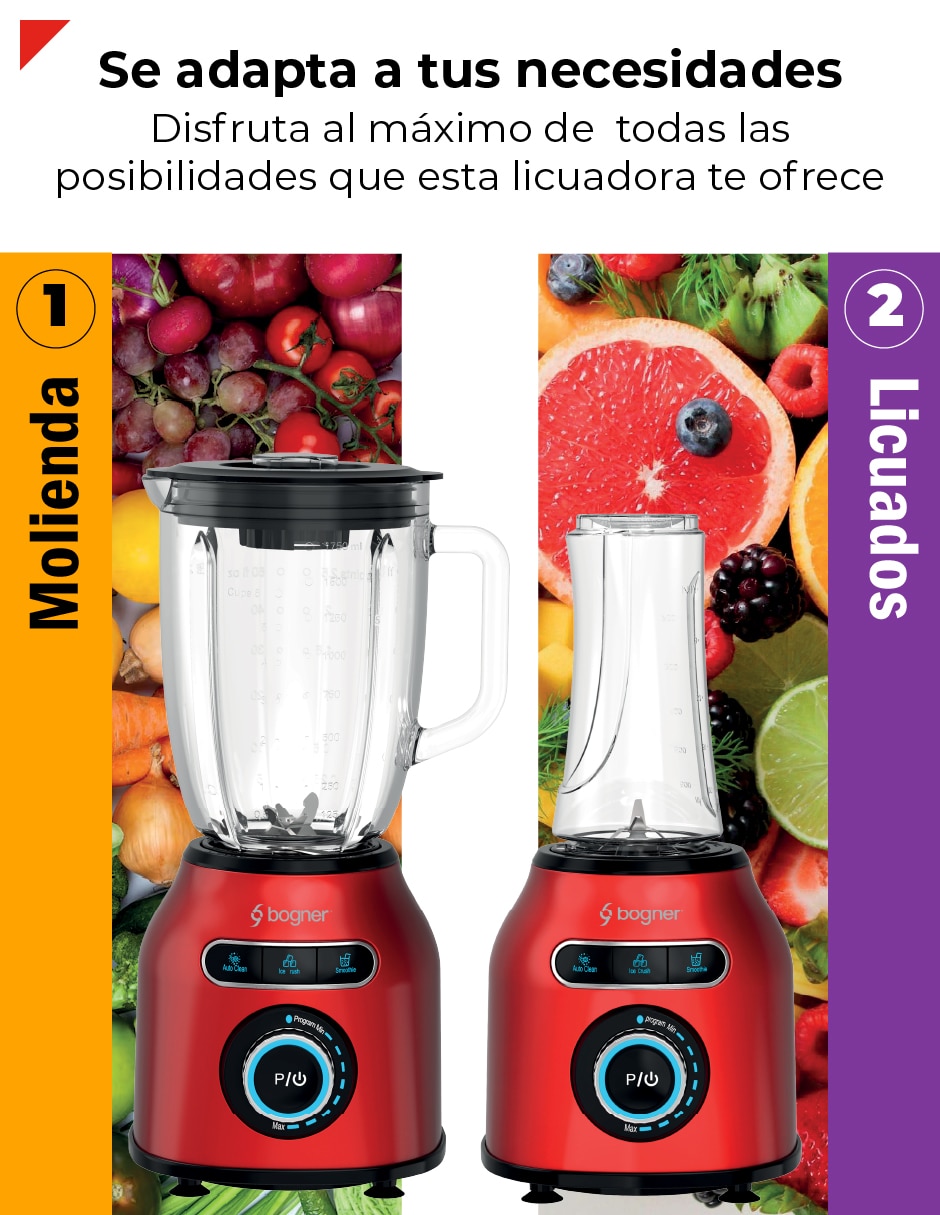 Licuadora bogner bsb04paq 8 velocidades