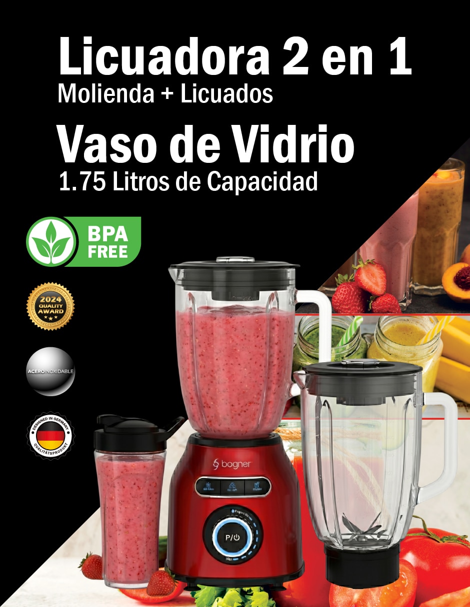 Licuadora bogner bsb04paq 8 velocidades