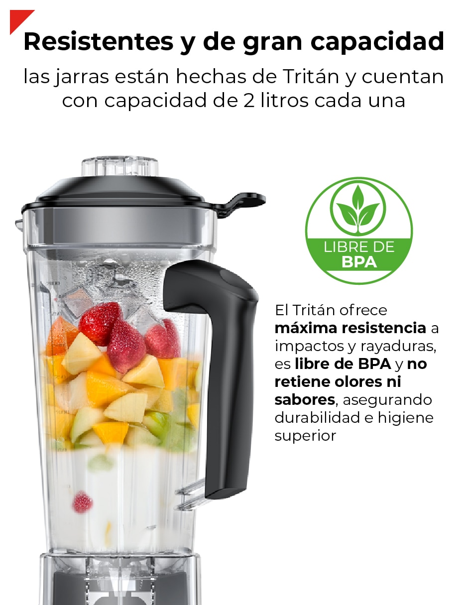 Licuadora bogner bsb08spaq 3 velocidades