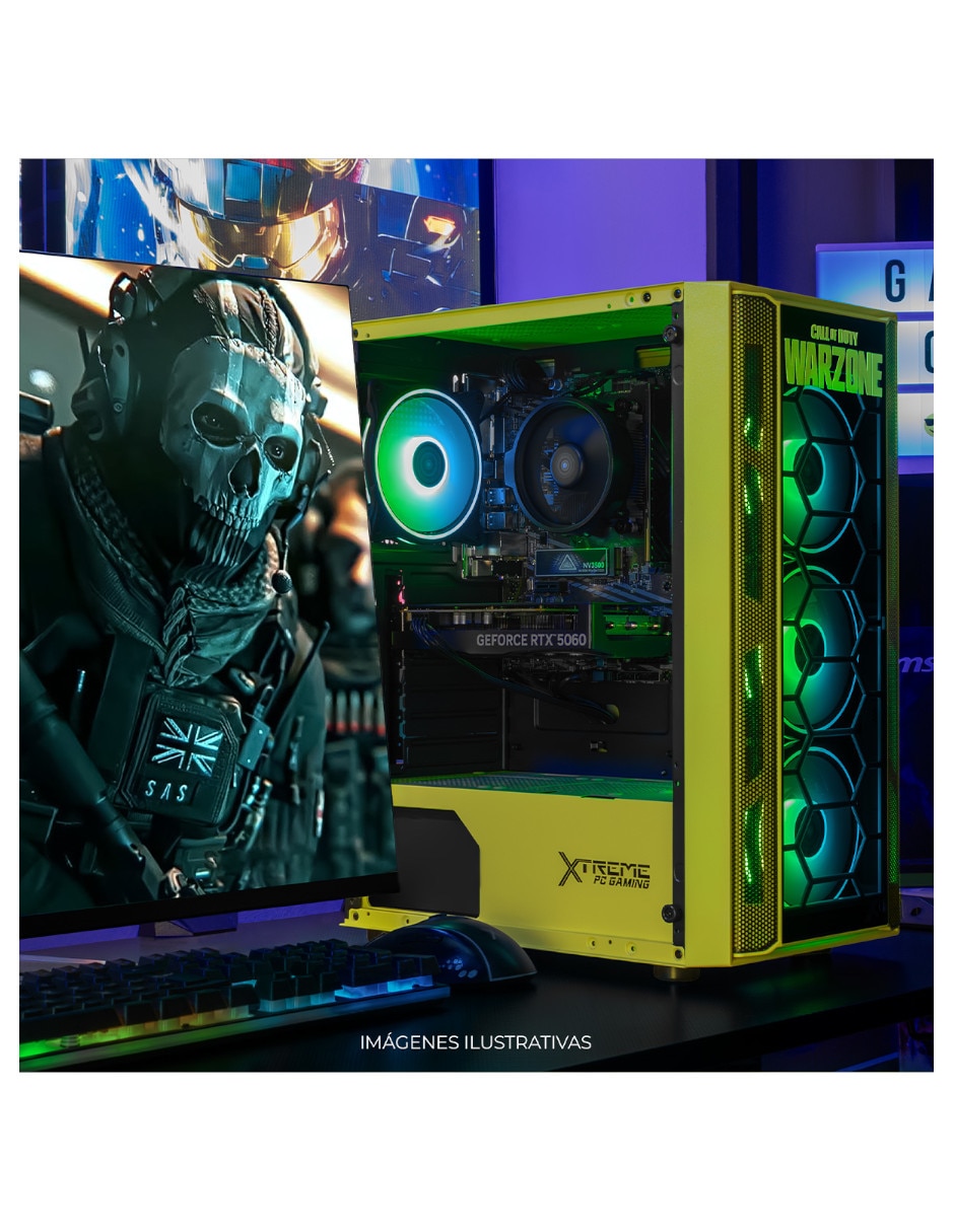 Computadora gamer xtreme pc gaming xtpcr716gb5060ge amd ryzen 7 nvidia geforce rtx 5060 16 GB RAM 1 TB SSD