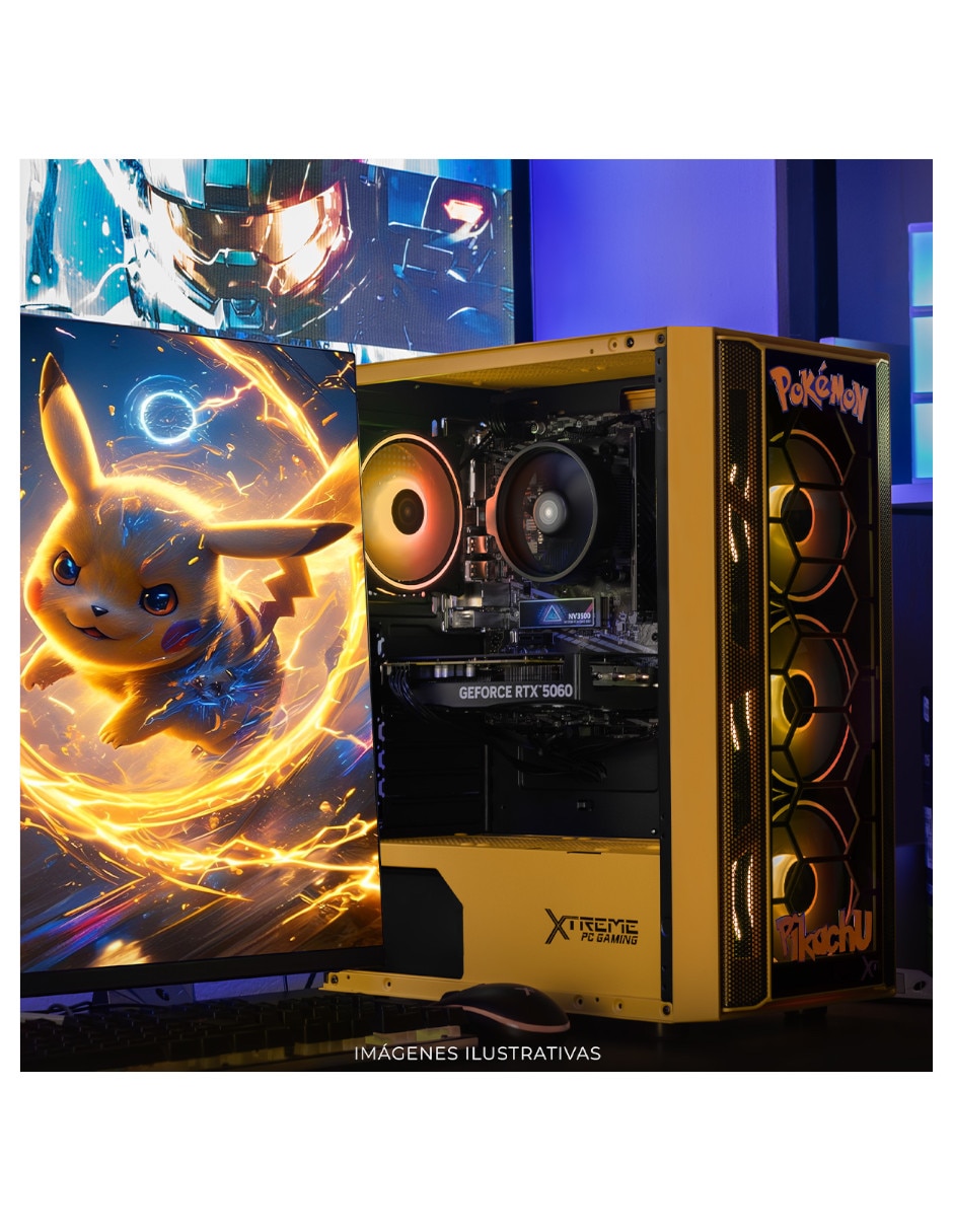 Computadora gamer xtreme pc gaming xtpcr716gb5060pe amd ryzen 7 nvidia geforce rtx 5060 16 GB RAM 1 TB SSD