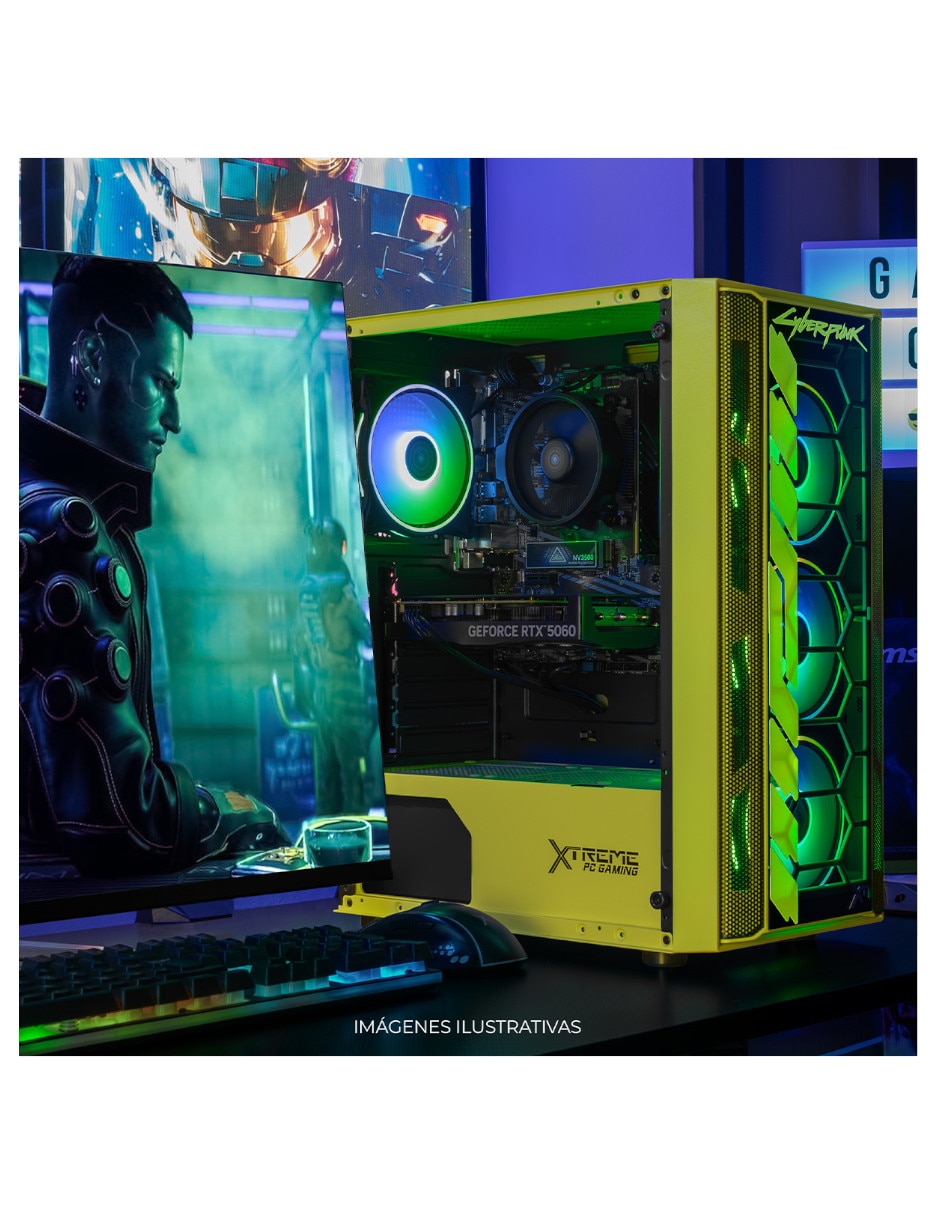 Computadora gamer xtreme pc gaming xtpcr716gb5060cv amd ryzen 7 nvidia geforce rtx 5060 16 GB RAM 1 TB SSD