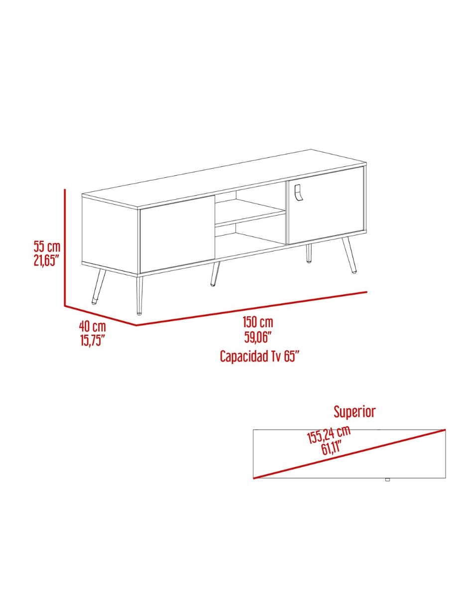 Mueble de tv armable excelsior de mdp