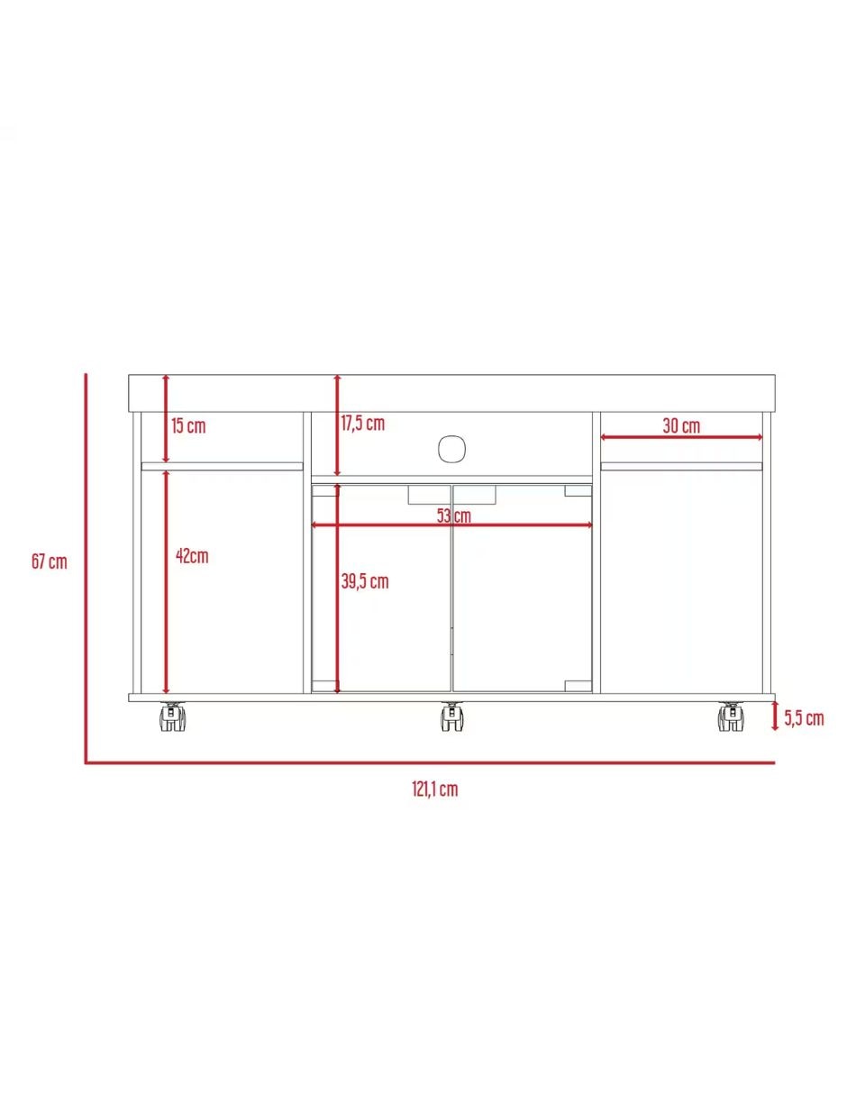 Mueble de tv armable excelsior de mdp