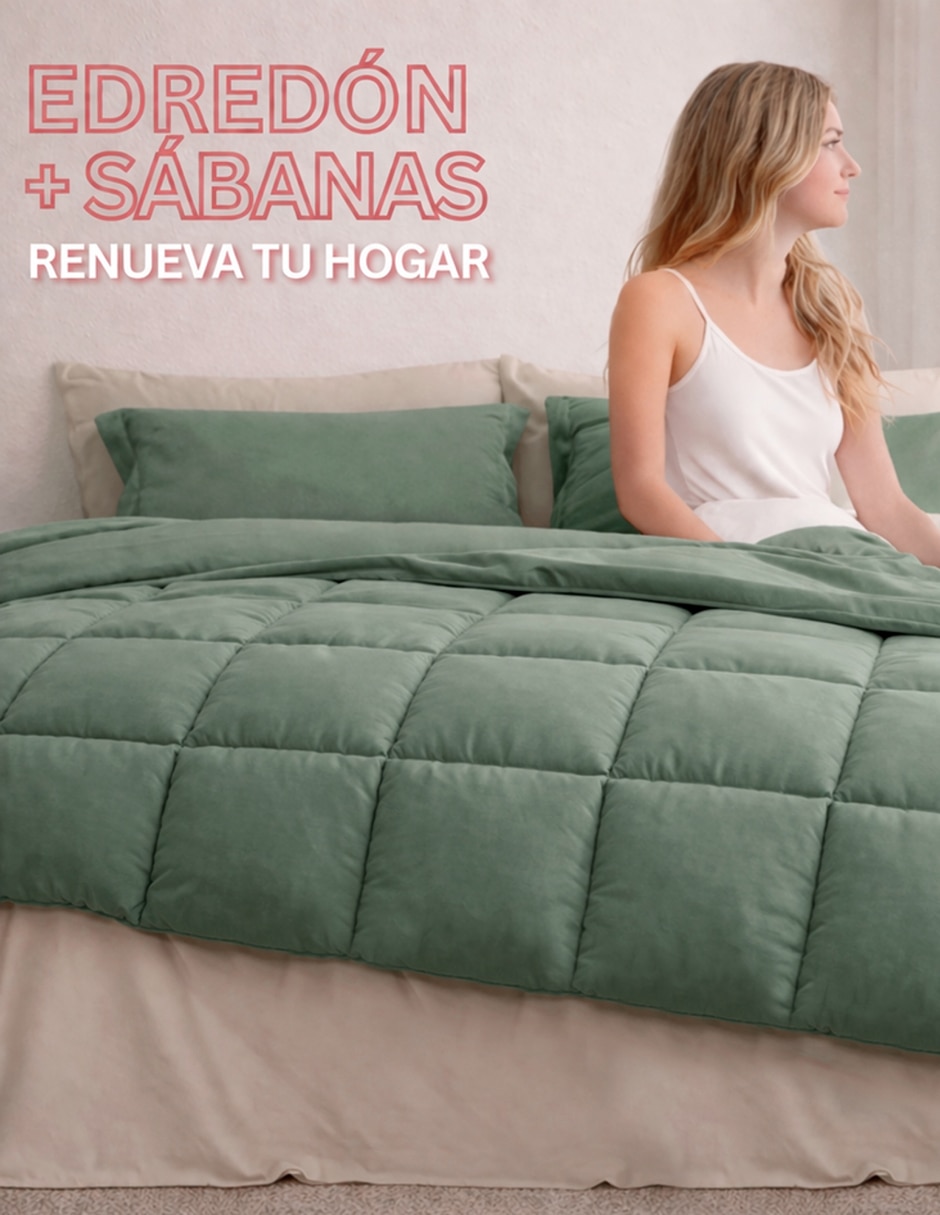 Set edredón confort con juego de sábanas 5