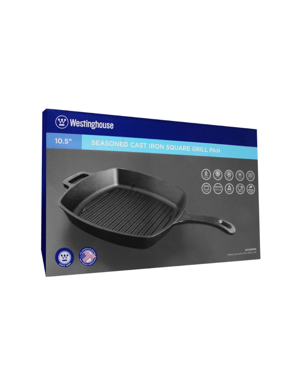 Sartén grill westinghouse de hierro fundido 1 pieza