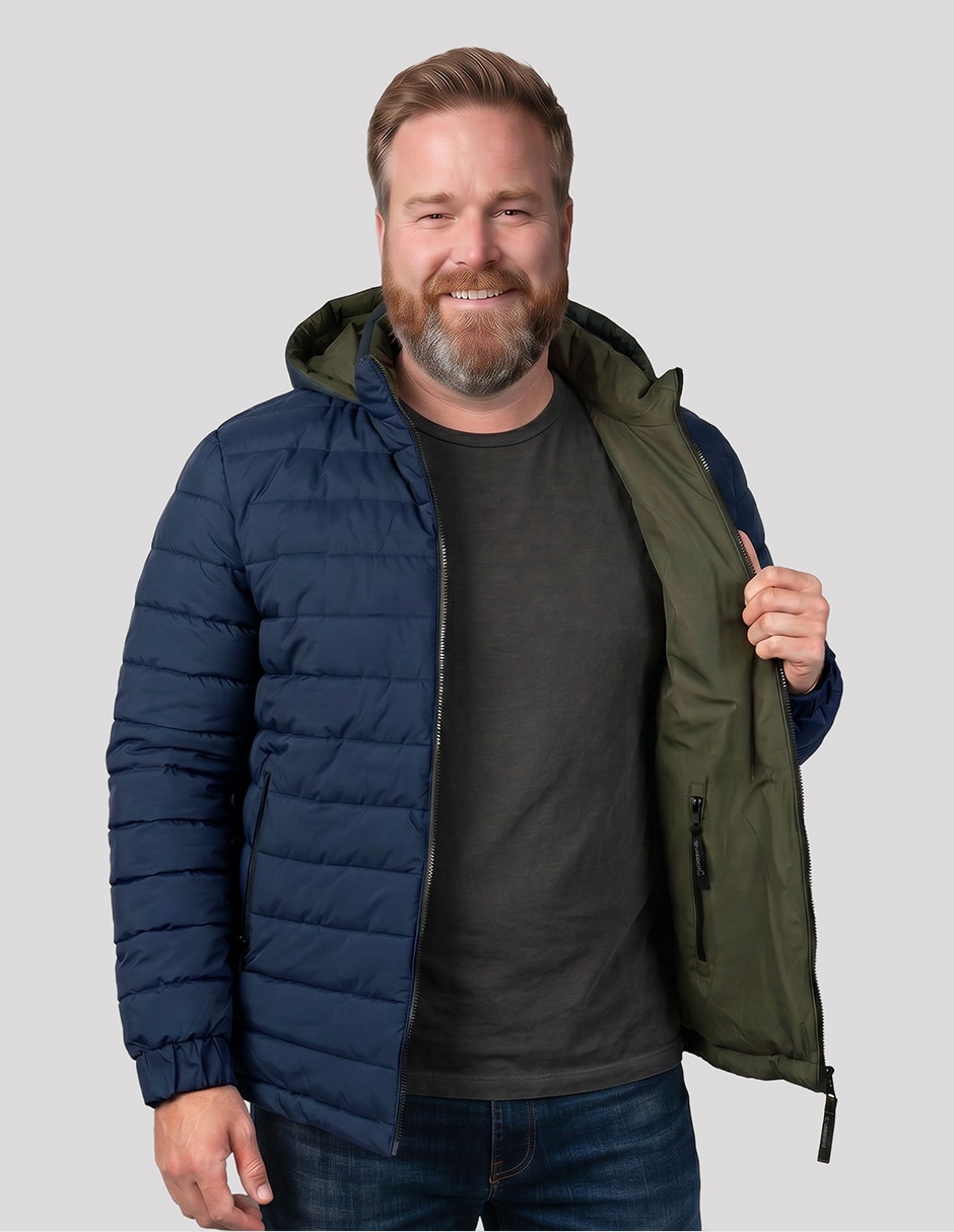 Chamarra casual greenlander reversiblereversible para hombre