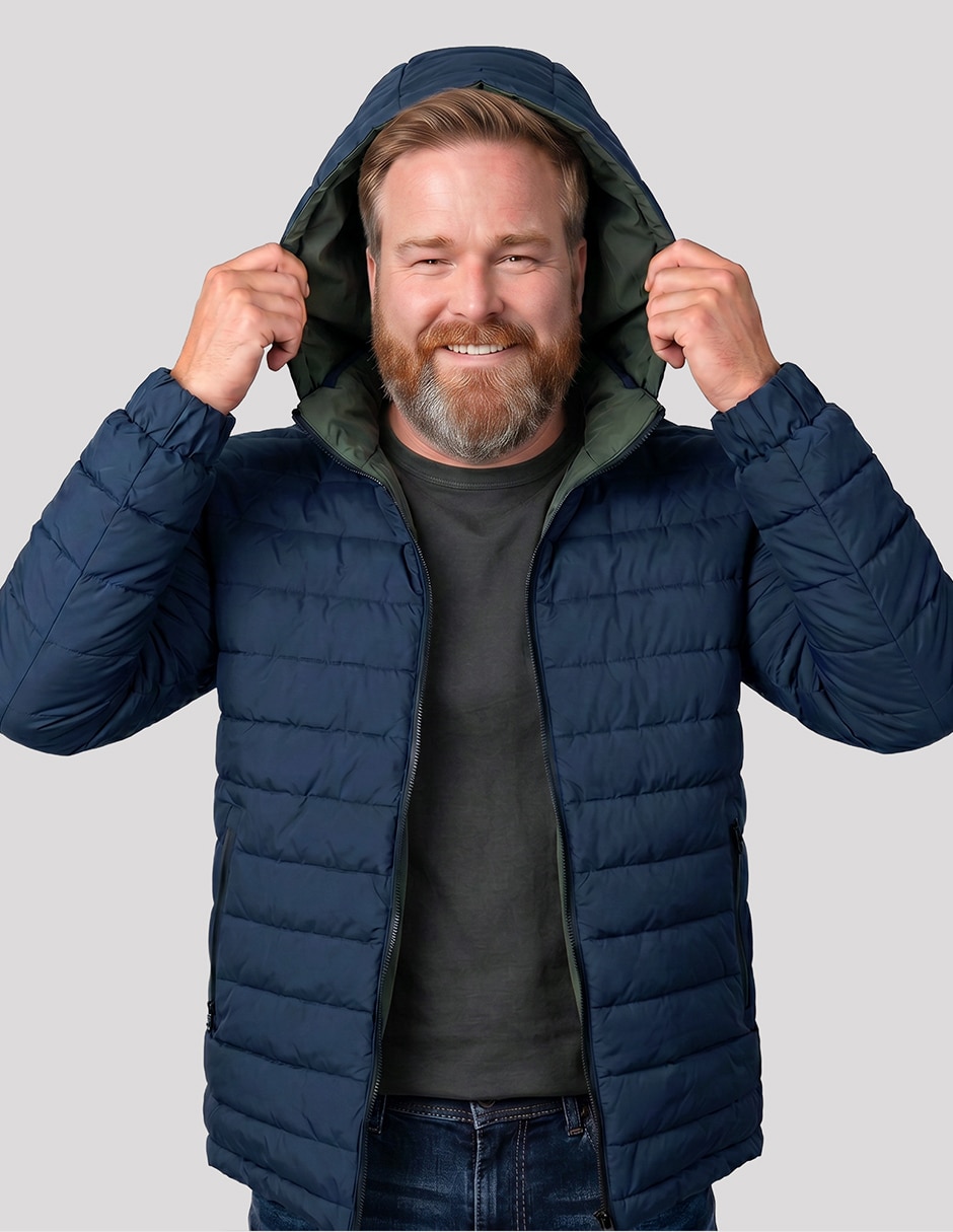 Chamarra casual greenlander reversiblereversible para hombre