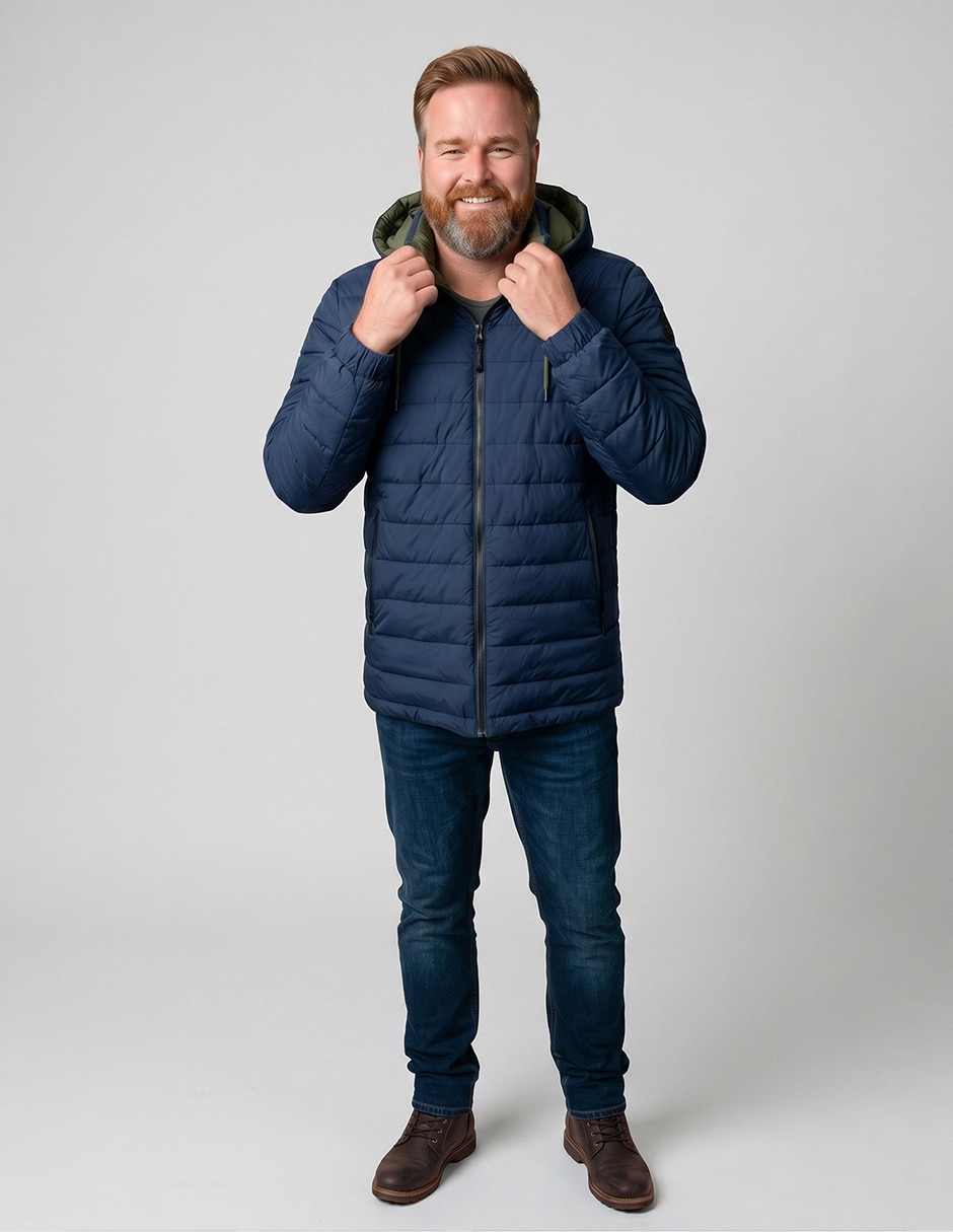 Chamarra casual greenlander reversiblereversible para hombre