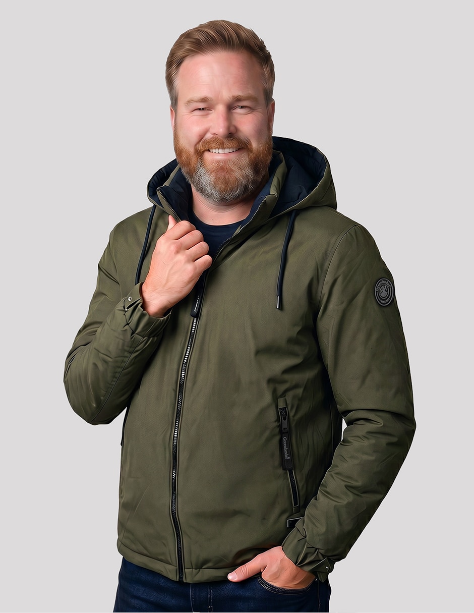 Chamarra casual greenlander reversiblereversible para hombre