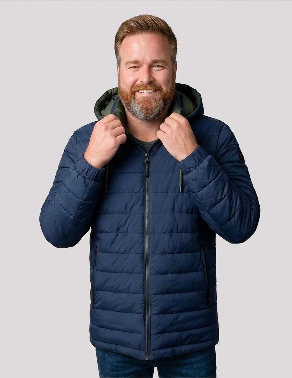 Chamarra casual greenlander reversiblereversible para hombre