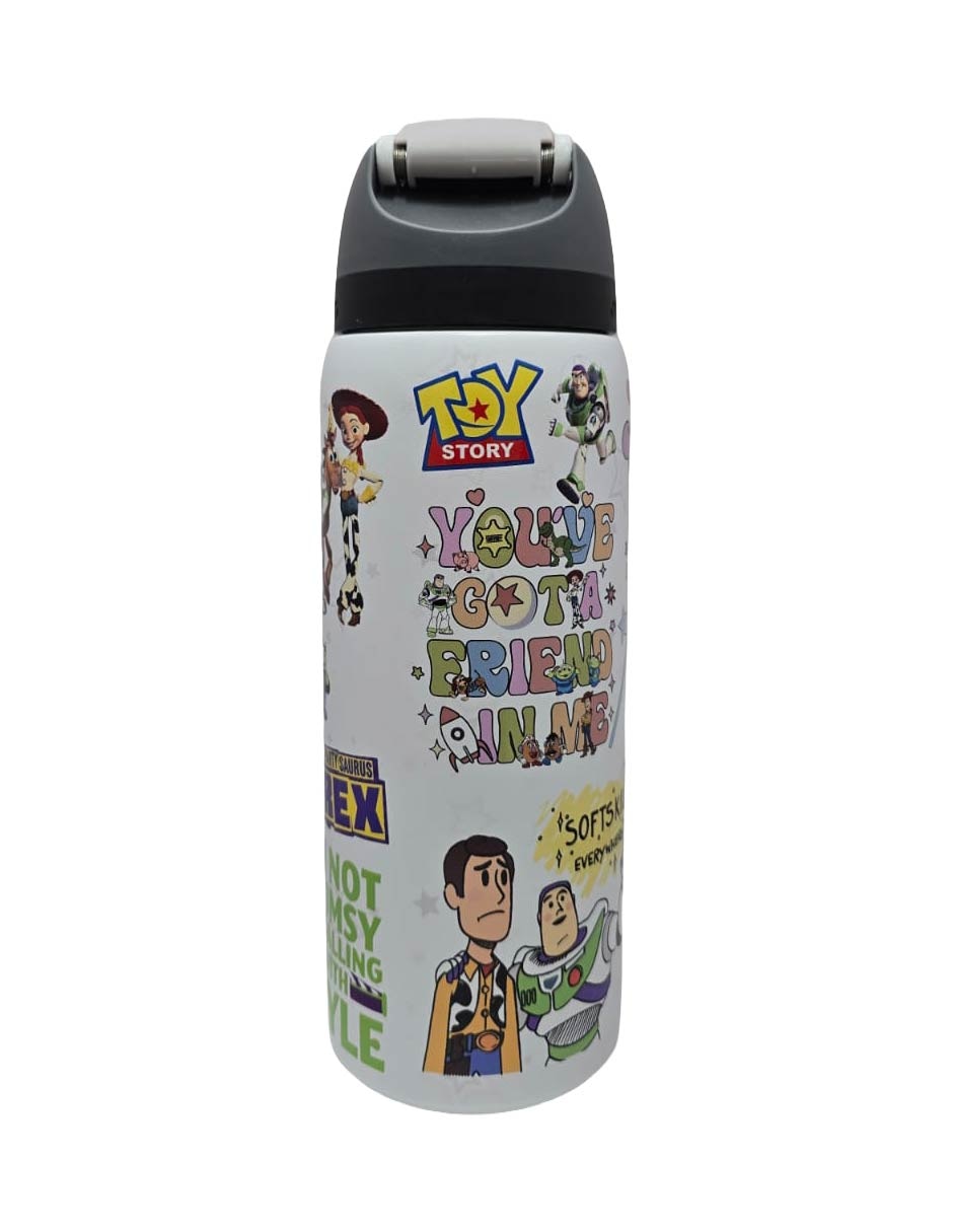 Termo de acero inoxidable owalatoystoryblanco con tapa rosca 2