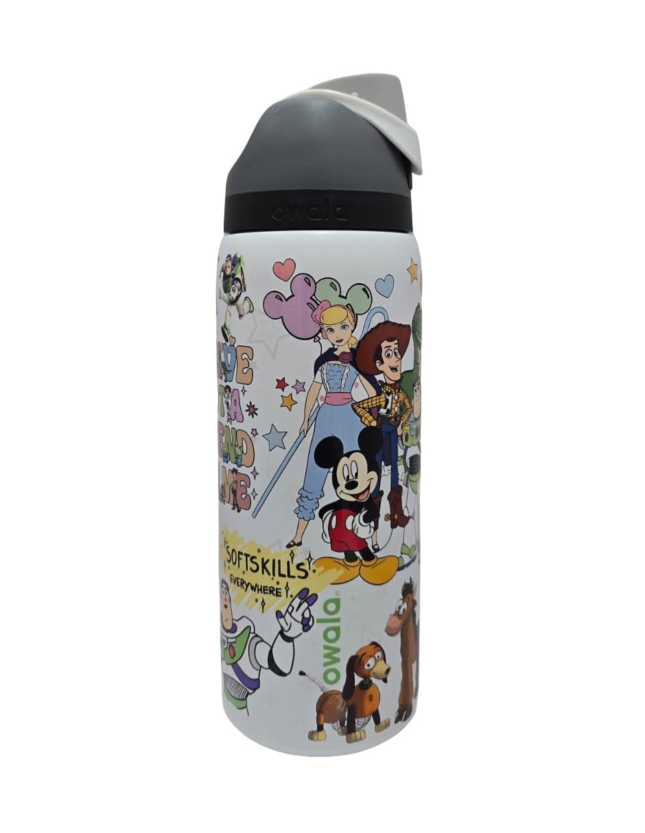 Termo de acero inoxidable owalatoystoryblanco con tapa rosca 4