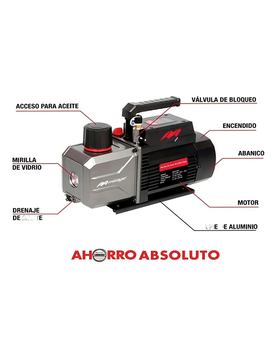 Bomba de aire mirage de 110 v