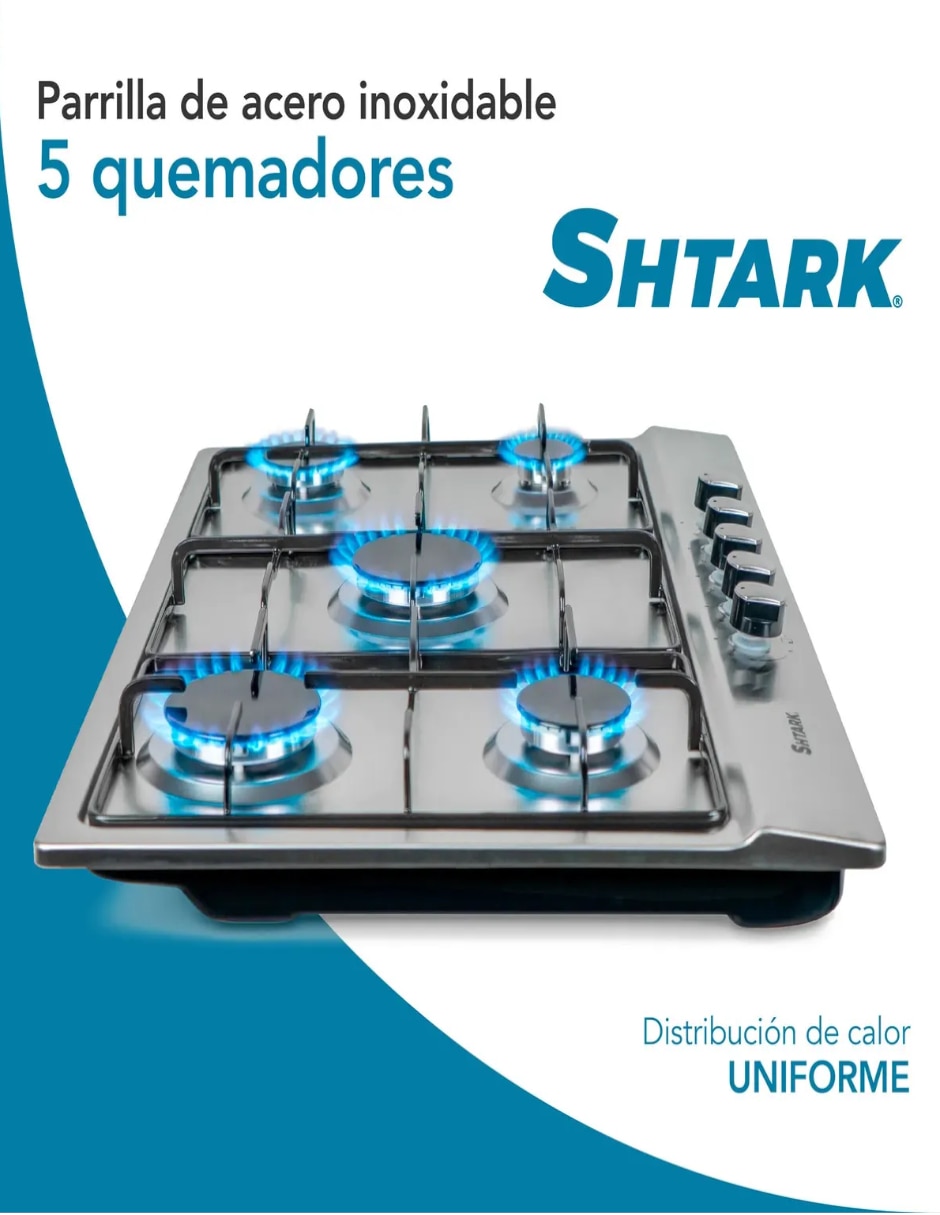 Parrilla shtark shtpg5ai de acero inoxidable