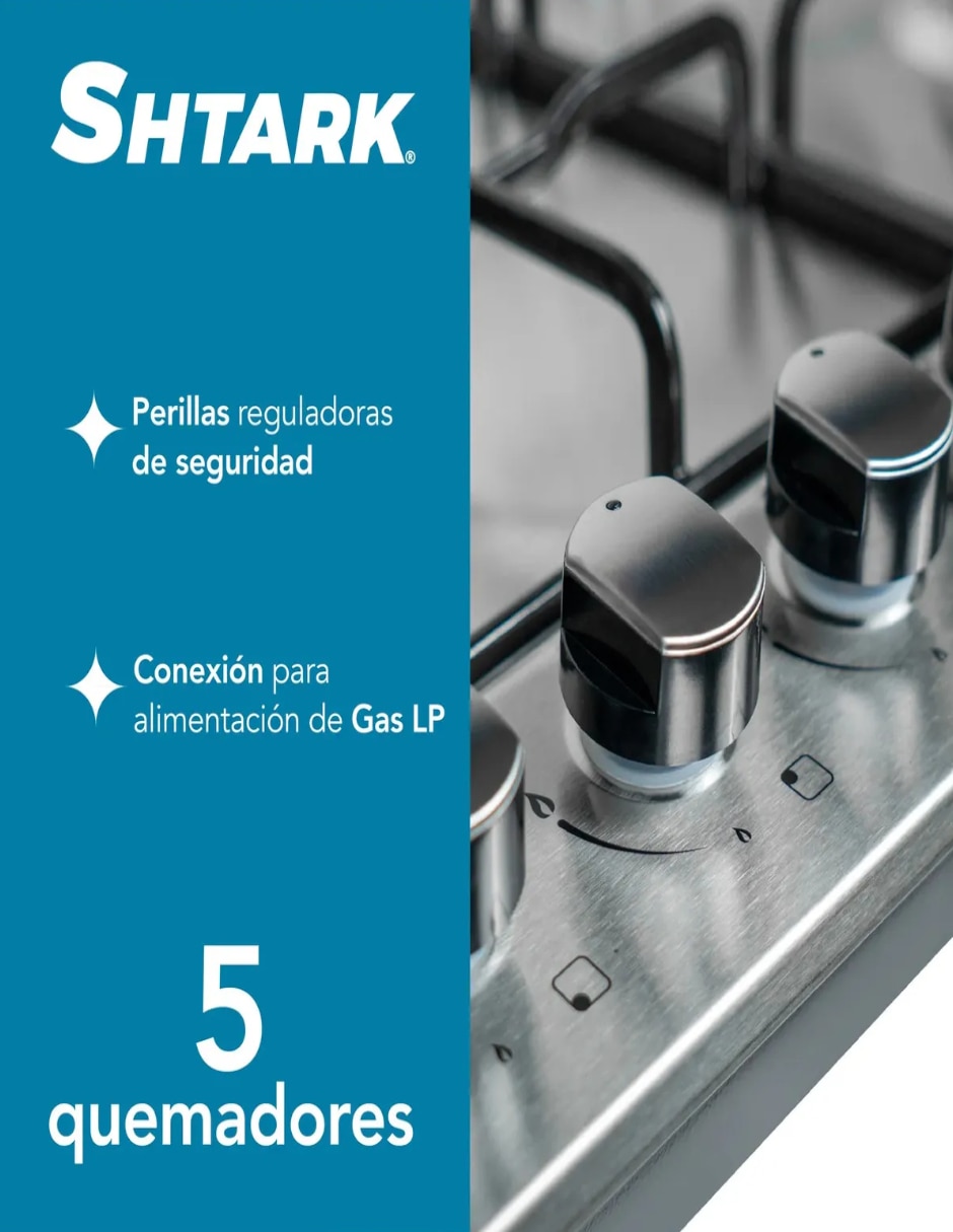 Parrilla shtark shtpg5ai de acero inoxidable