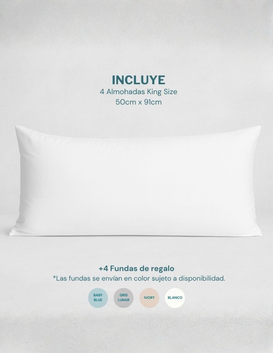 Set de almohada Stefano Zanni Triple ZZZ firmeza Firme