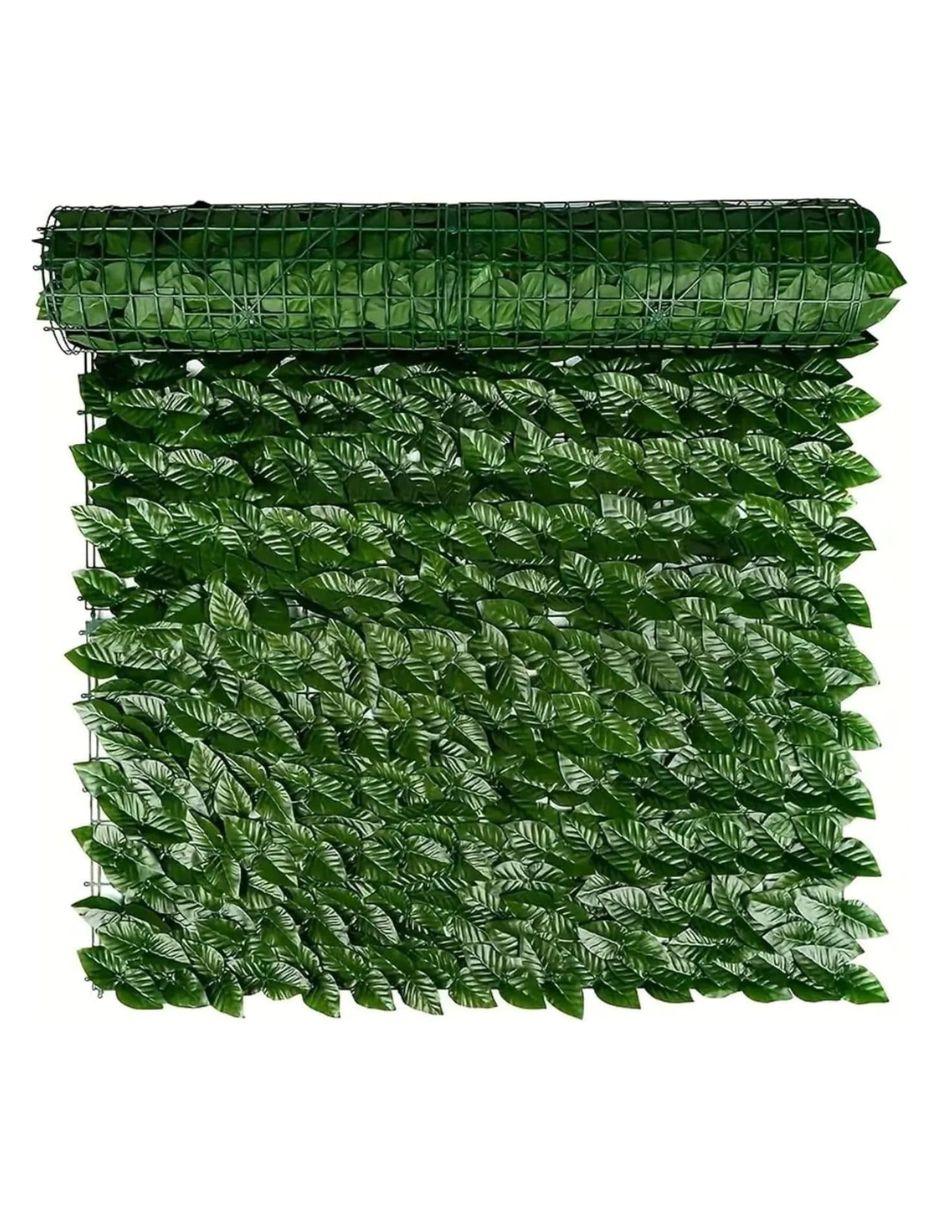 Muro verde de plástico con 10