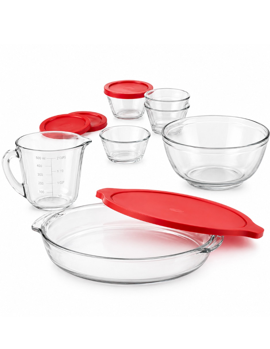 Set refractario de vidrio para honear