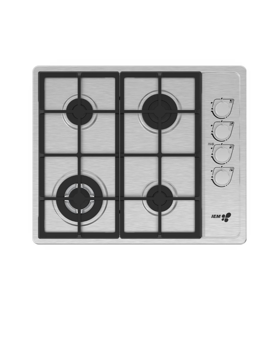 Parrilla mabe pi6005i de acero inoxidable