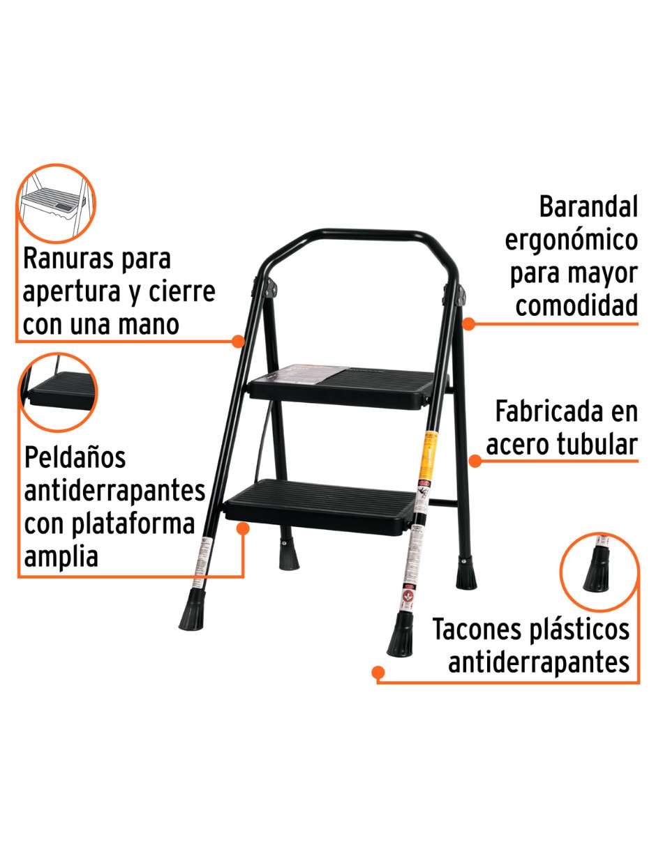 Escalera de tijera truper de acero