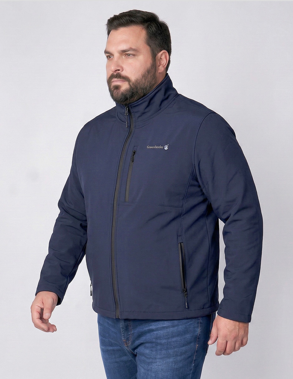 Chamarra casual greenlandercon bolsillos para hombre