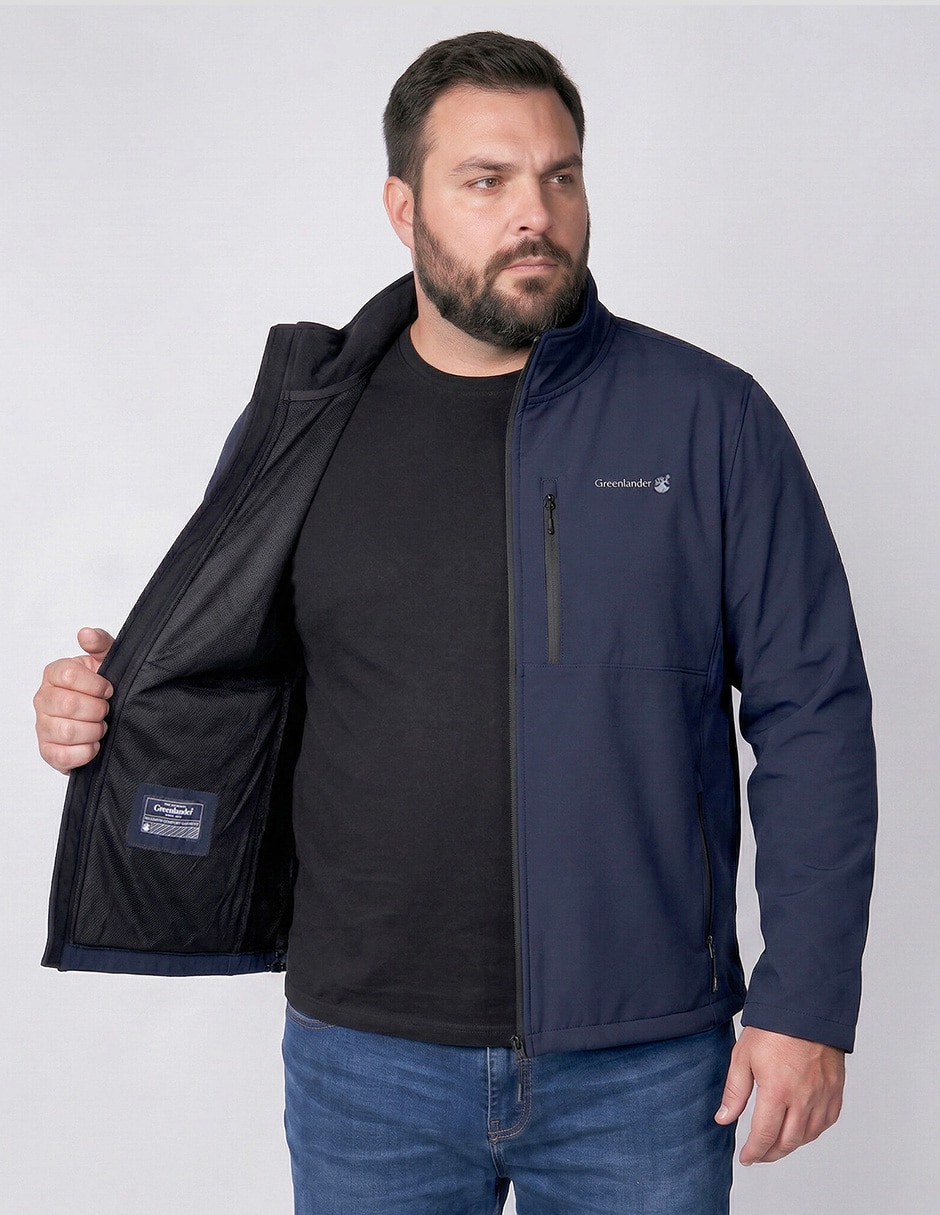Chamarra casual greenlandercon bolsillos para hombre